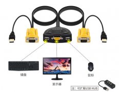 一個(gè)顯示器連接兩個(gè)主機(jī)如何切換，2臺(tái)主機(jī)一臺(tái)